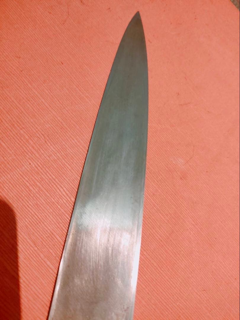 包丁　源金久造　柳刃包丁九寸　鞘付