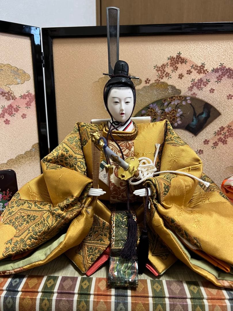 【USED】雛人形 京友禅全彩【金彩京の舞】