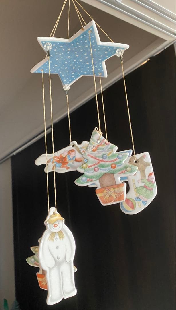 ロイヤルドルトン　スノーマンのモビール　中古