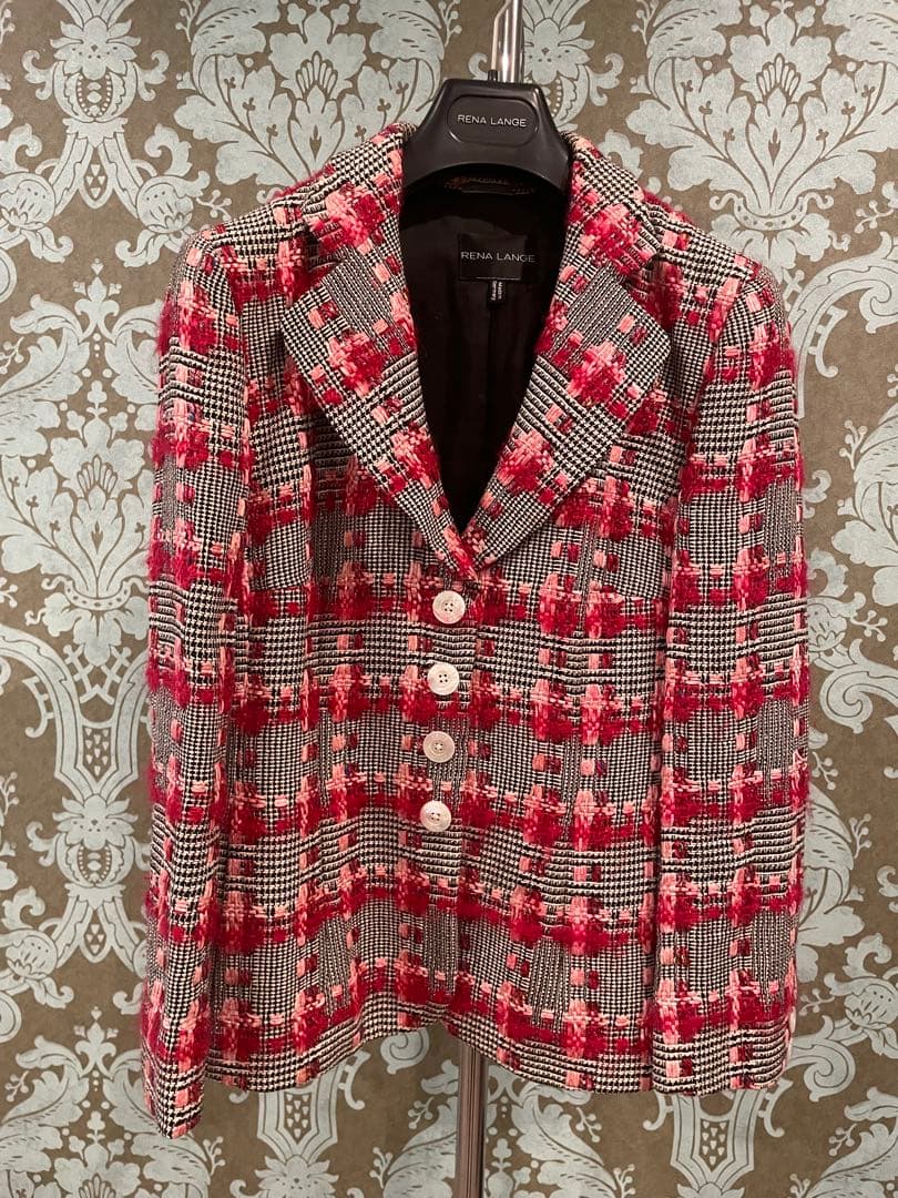 春服　RENA LANGE 華やぐ立体ツイードジャケット 卒業式　入学式