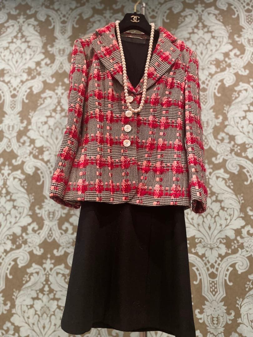 春服　RENA LANGE 華やぐ立体ツイードジャケット 卒業式　入学式