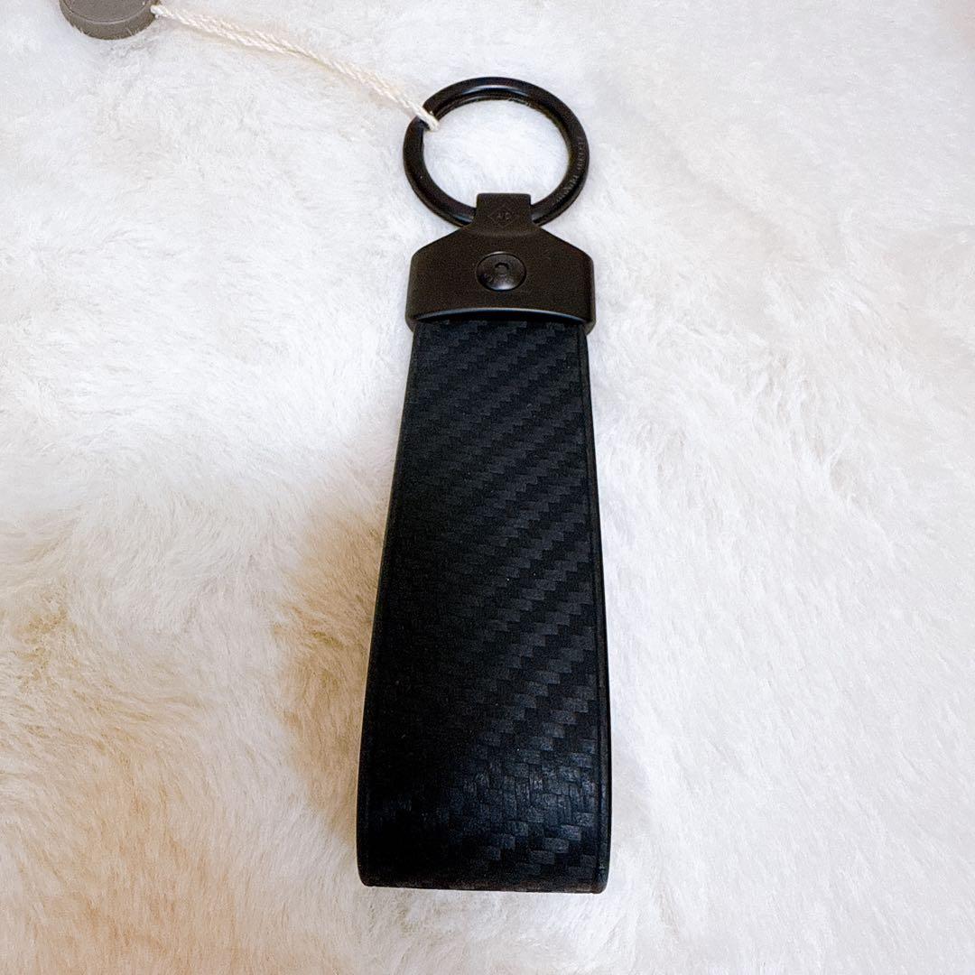 新品 未使用品✨ ダンヒル キーホルダー レザー カーボン調 ブラック