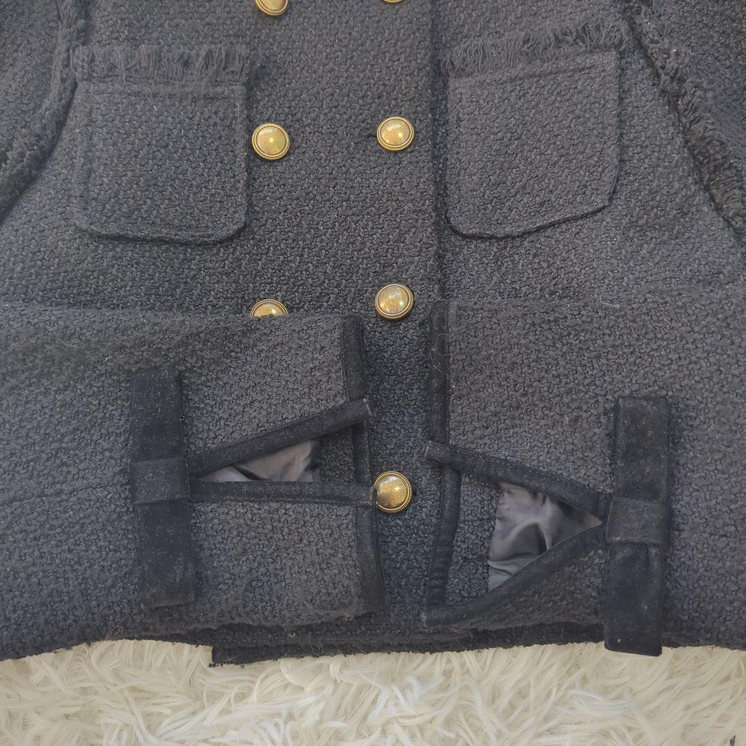 Bibiy. ELISA TWEED JACKET　ツイードジャケット 金ボタン