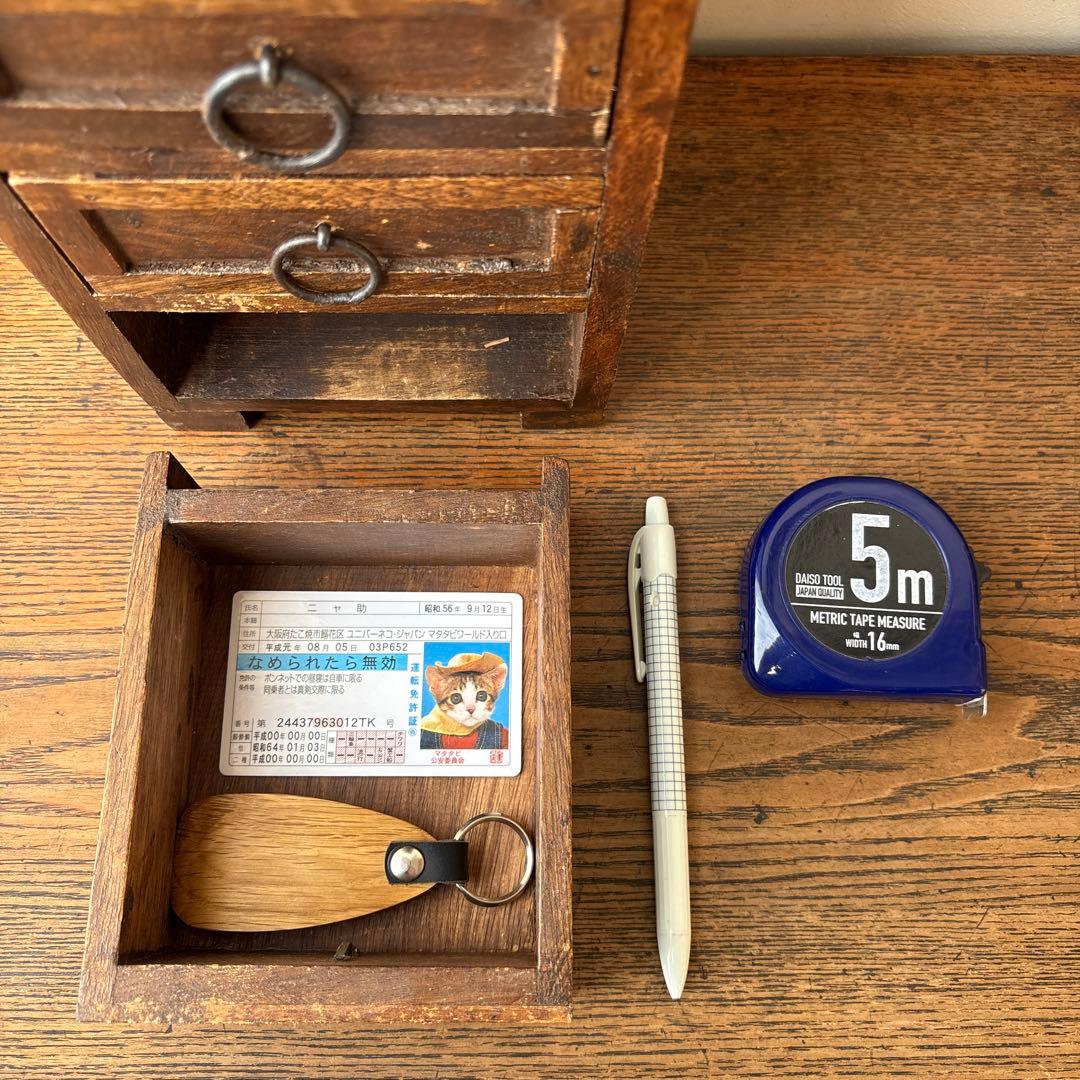 木製 引き出し 6杯 縦長 インド アジアン家具 小物入れ ミニ箪笥 チェスト