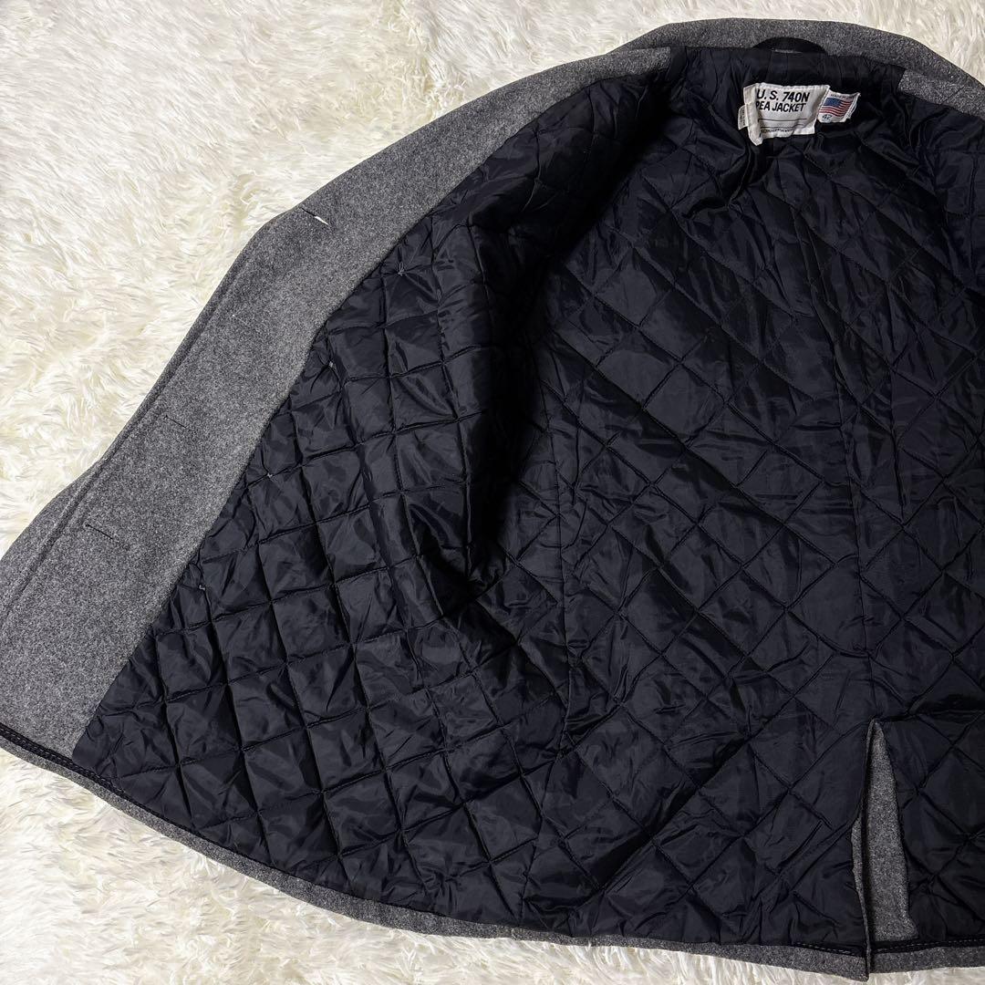 ショット USA ピーコート ダブル 大きいサイズ グレー 740N XL 42