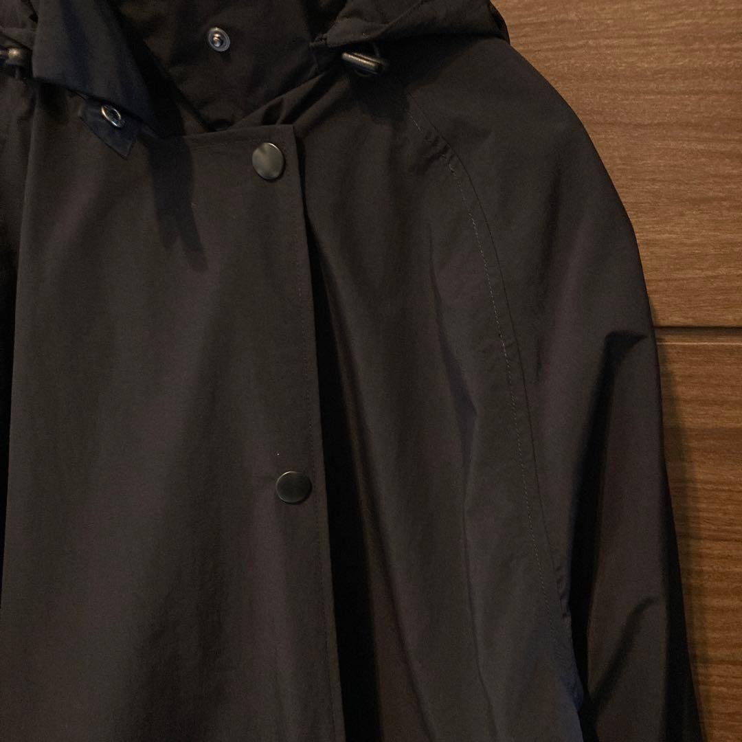 【美品】北欧暮らしの道具店　晴れの日も着たいレインコート ブラック ネイビー
