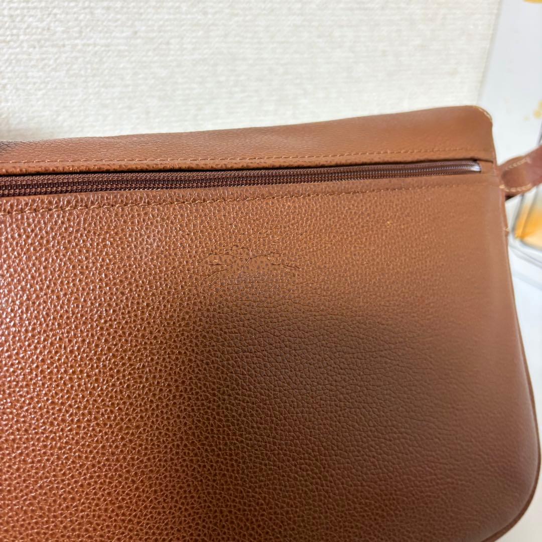 ☆美品☆ロンシャン　ショルダーバッグ　タンロック　ヴィンテージ　完売品