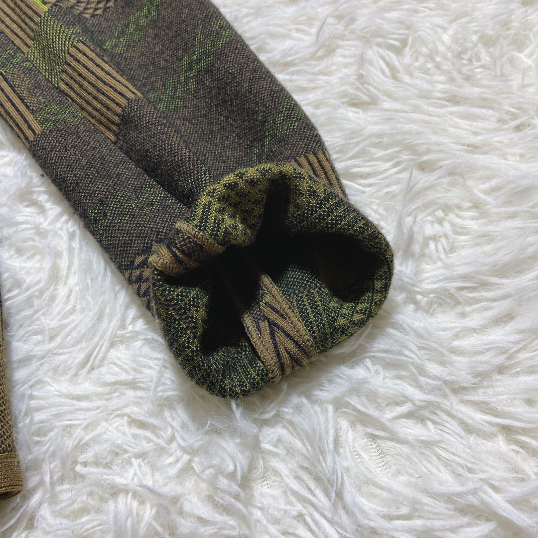 サチコ♥️ ⭐️ETRO エトロ　ニットジャケット　シングル　パッチワーク