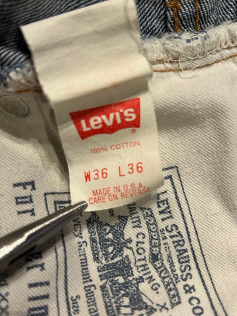 リーバイス USA バレンシア製 110周年 501 赤耳 セルビッチ 555