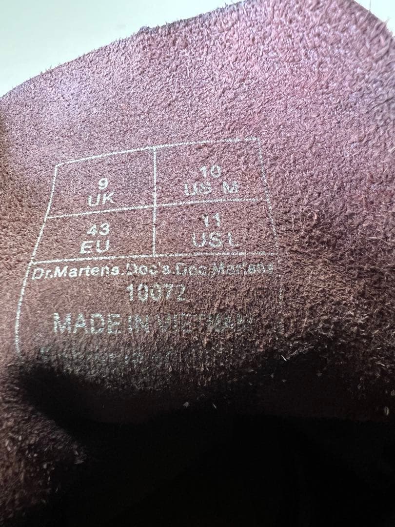 UK9_28cm Dr.Martens 1460 8ホールブーツ チェリーレッド