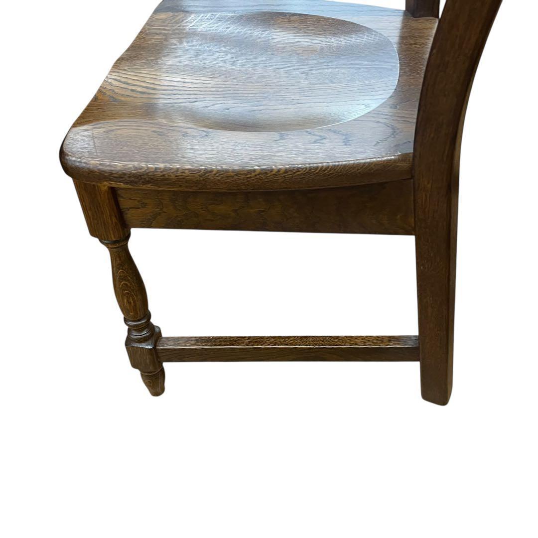 美品　起立木工　オランダ製　オーク無垢　2脚セット