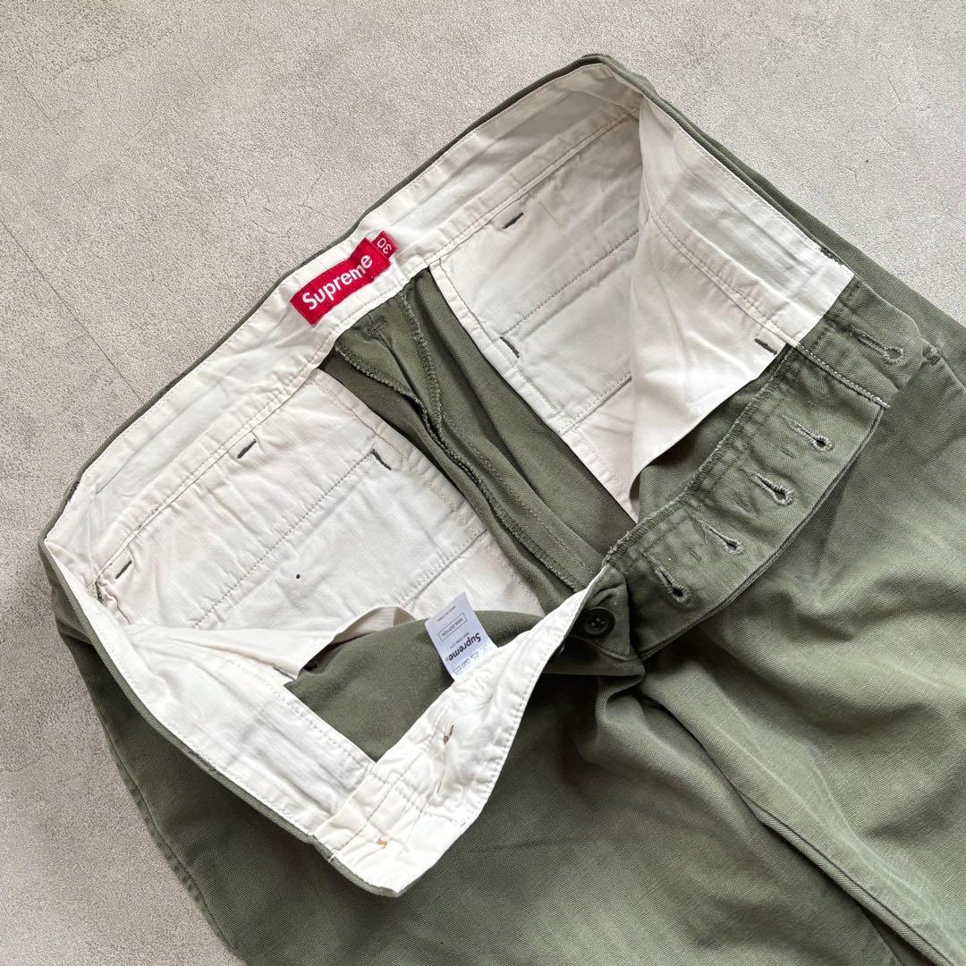 Supreme シュプリーム オリーブ チノパン グリーン サイズ30