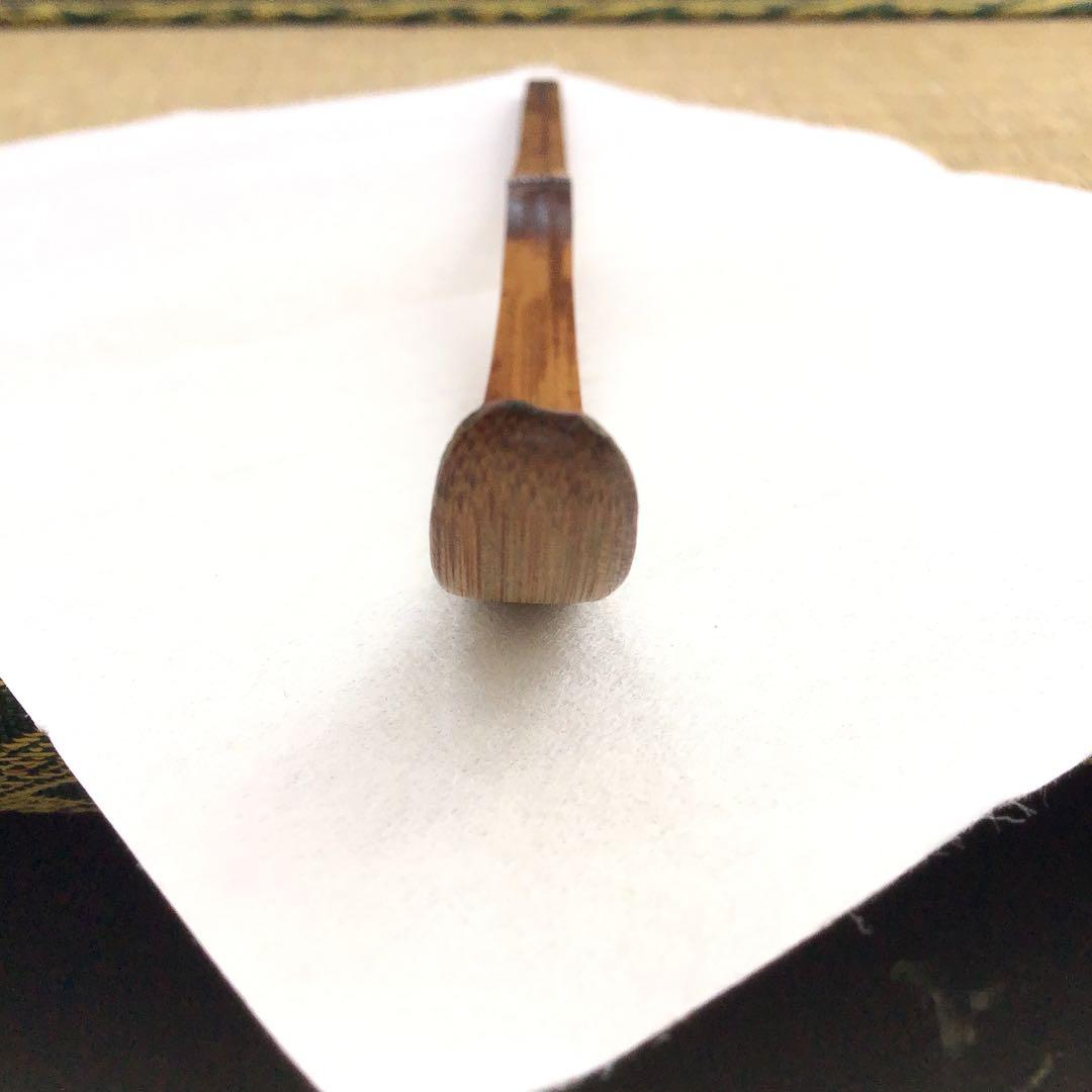 茶道具　茶杓　銘:紅葉狩　井上誠拙作　愚堂和尚書付　共筒　共箱　紙箱　S87CS