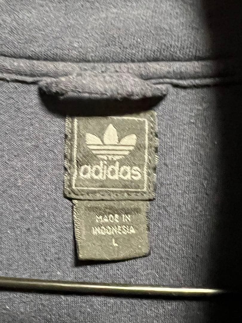 美品　アディダス　adidas ヴィンテージ トラックジャケット　紺　L