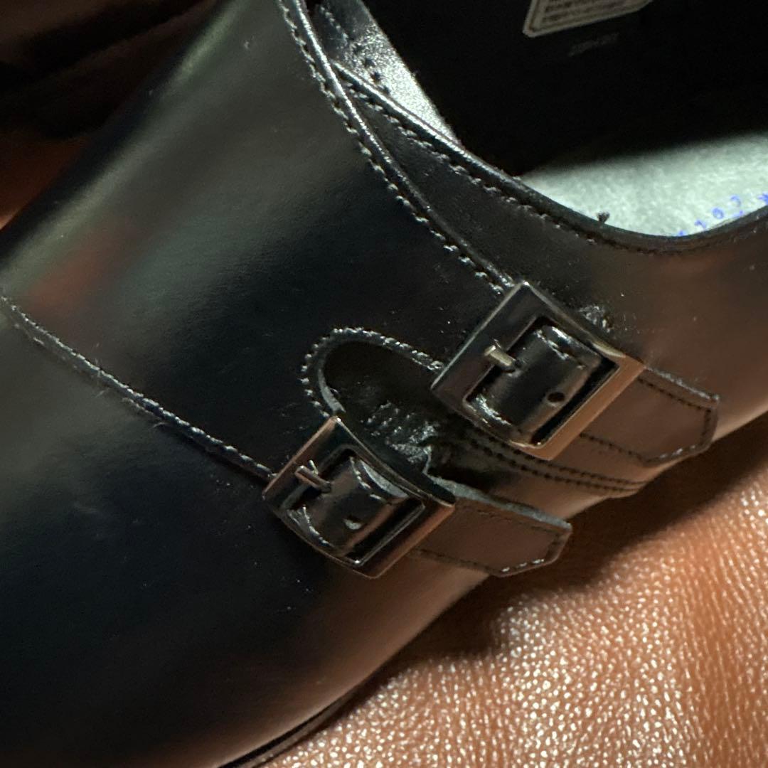 新品未着用カンサイマンコレクション黒牛革 ダブルモンクストラップ　27.5センチ