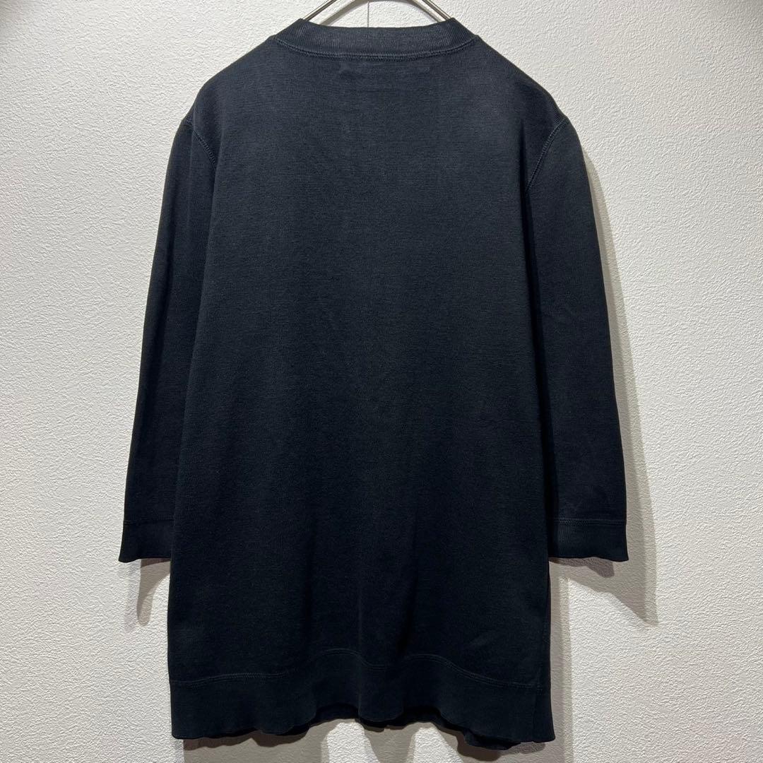 希少 マルニ 上質 プレートデザイン クルーネック ニット カーディガン