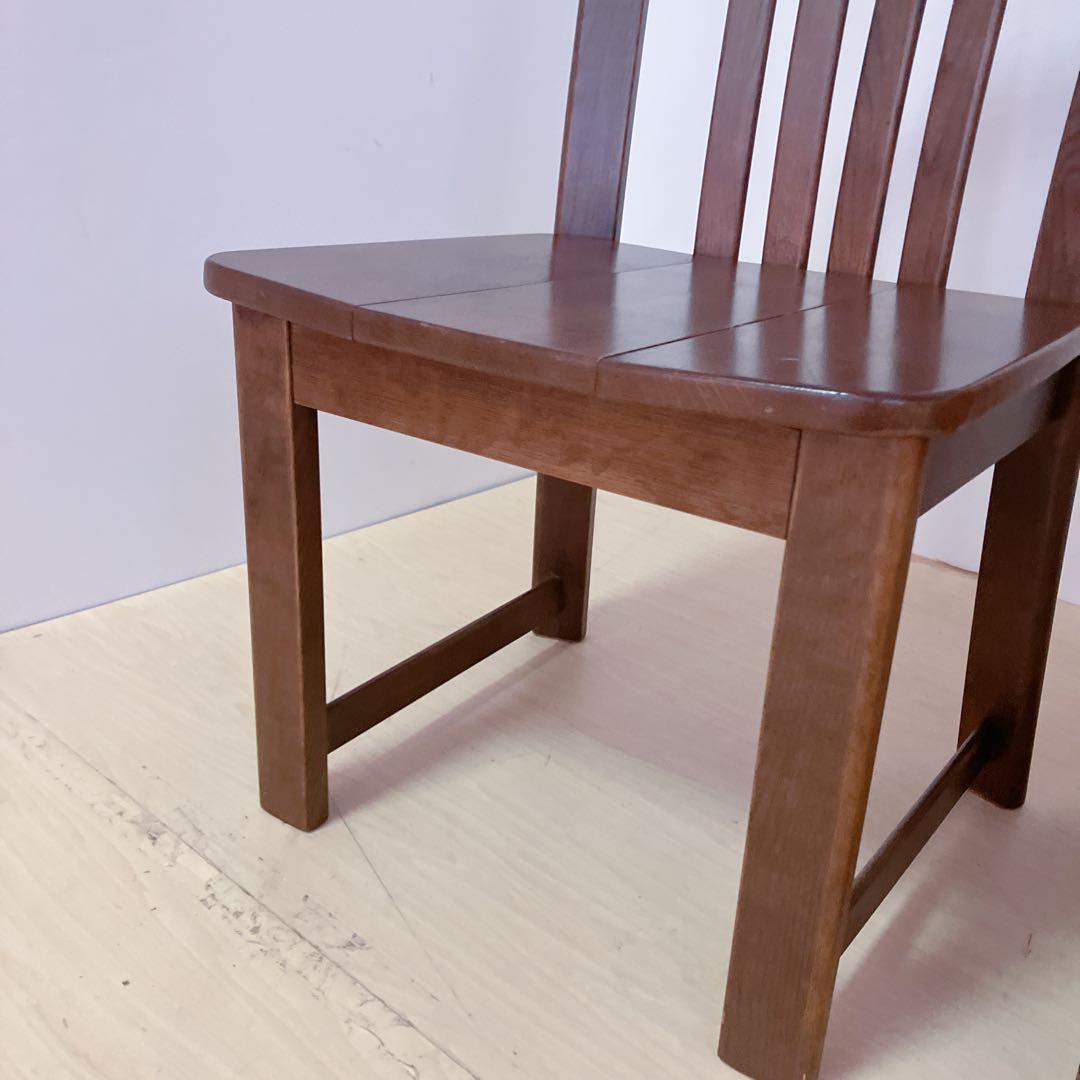 karimoku カリモク家具　木製ダイニングチェア　アームレスチェア　2脚　②