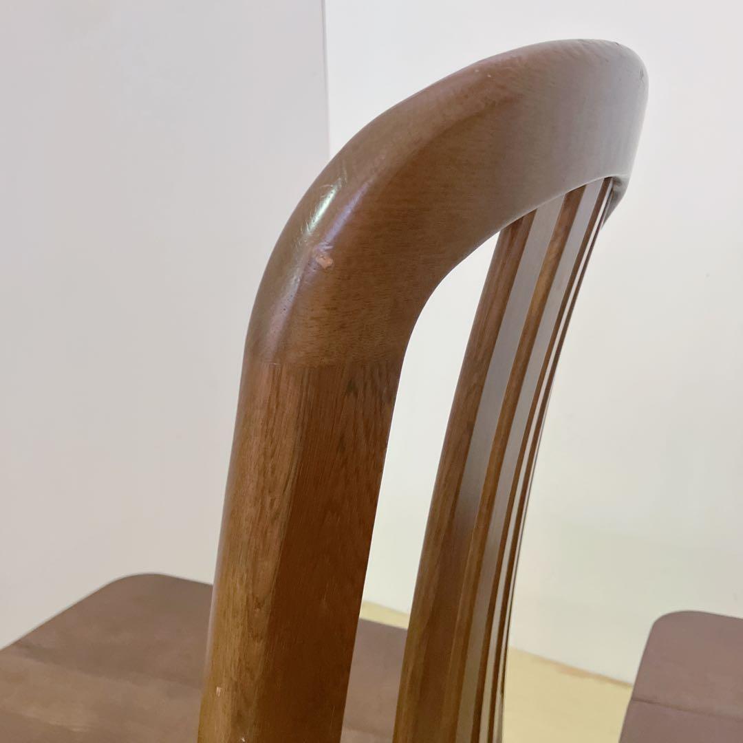 karimoku カリモク家具　木製ダイニングチェア　アームレスチェア　2脚　②