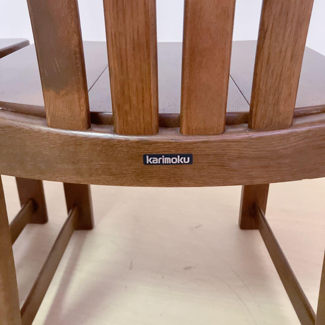karimoku カリモク家具　木製ダイニングチェア　アームレスチェア　2脚　②