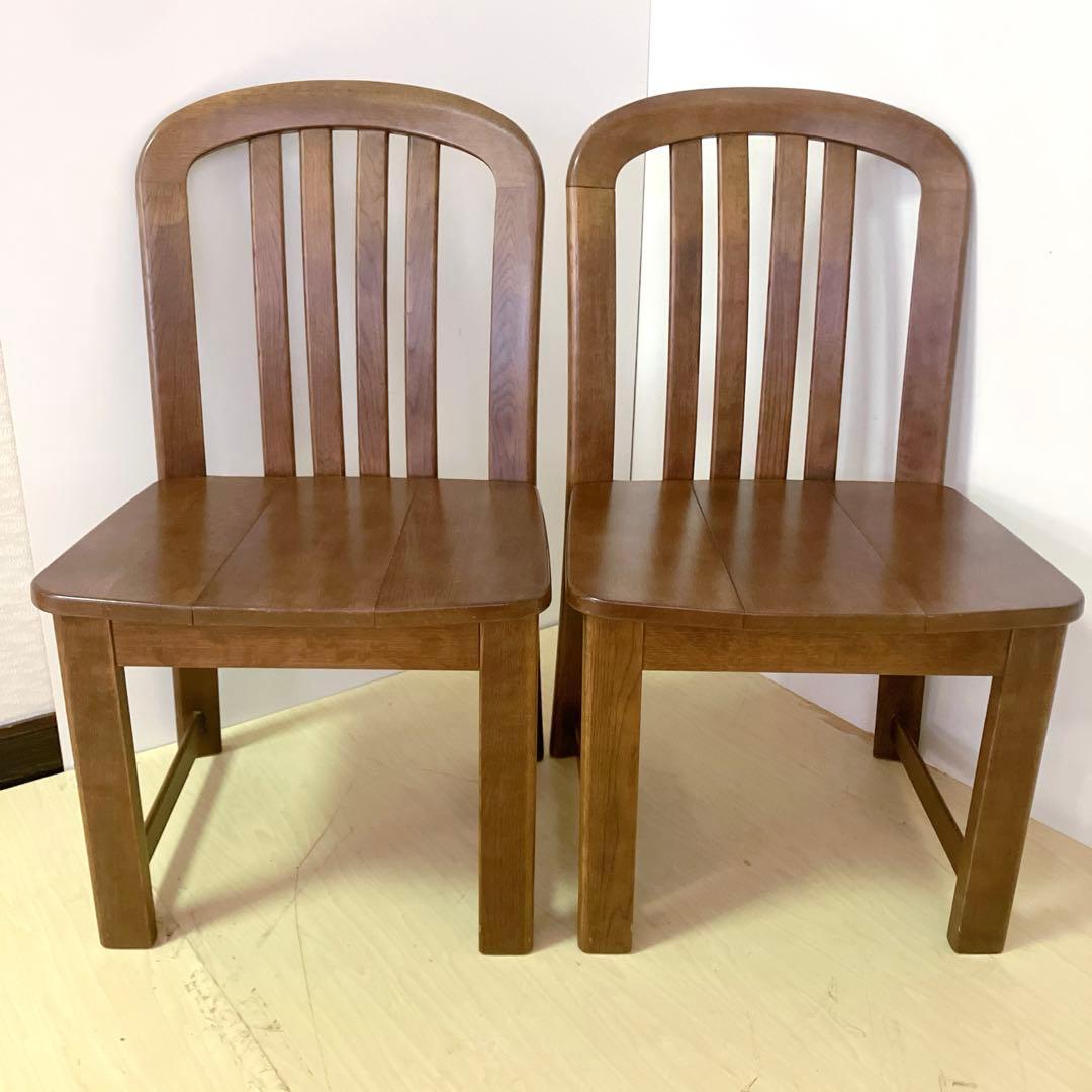 karimoku カリモク家具　木製ダイニングチェア　アームレスチェア　2脚　②