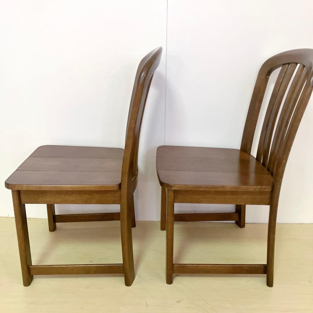 karimoku カリモク家具　木製ダイニングチェア　アームレスチェア　2脚　②