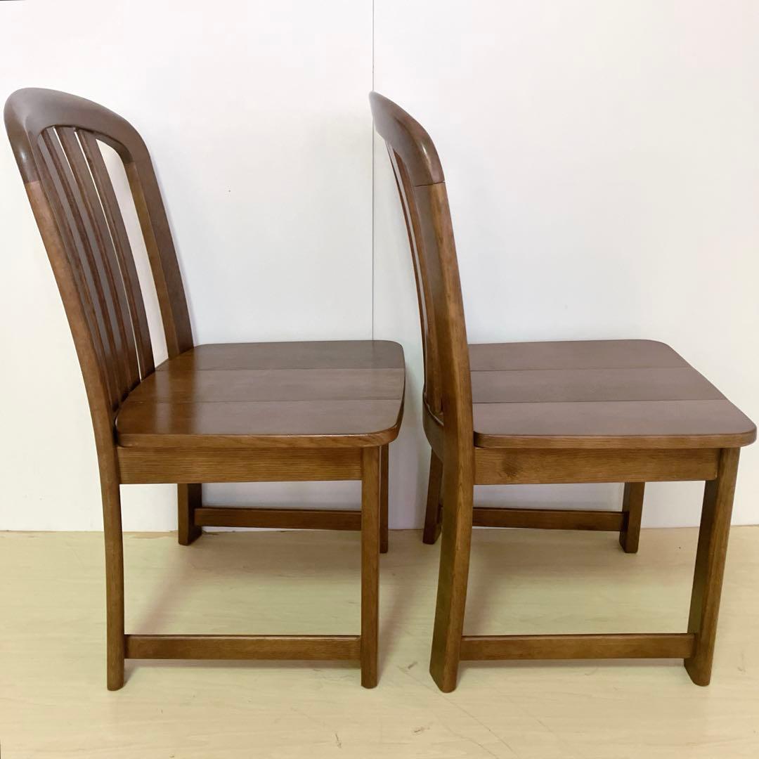 karimoku カリモク家具　木製ダイニングチェア　アームレスチェア　2脚　②