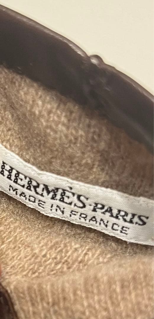 新品タグ付☆エルメス　手袋　グローブ　美品　バックル金具　61/2 ラムレザー