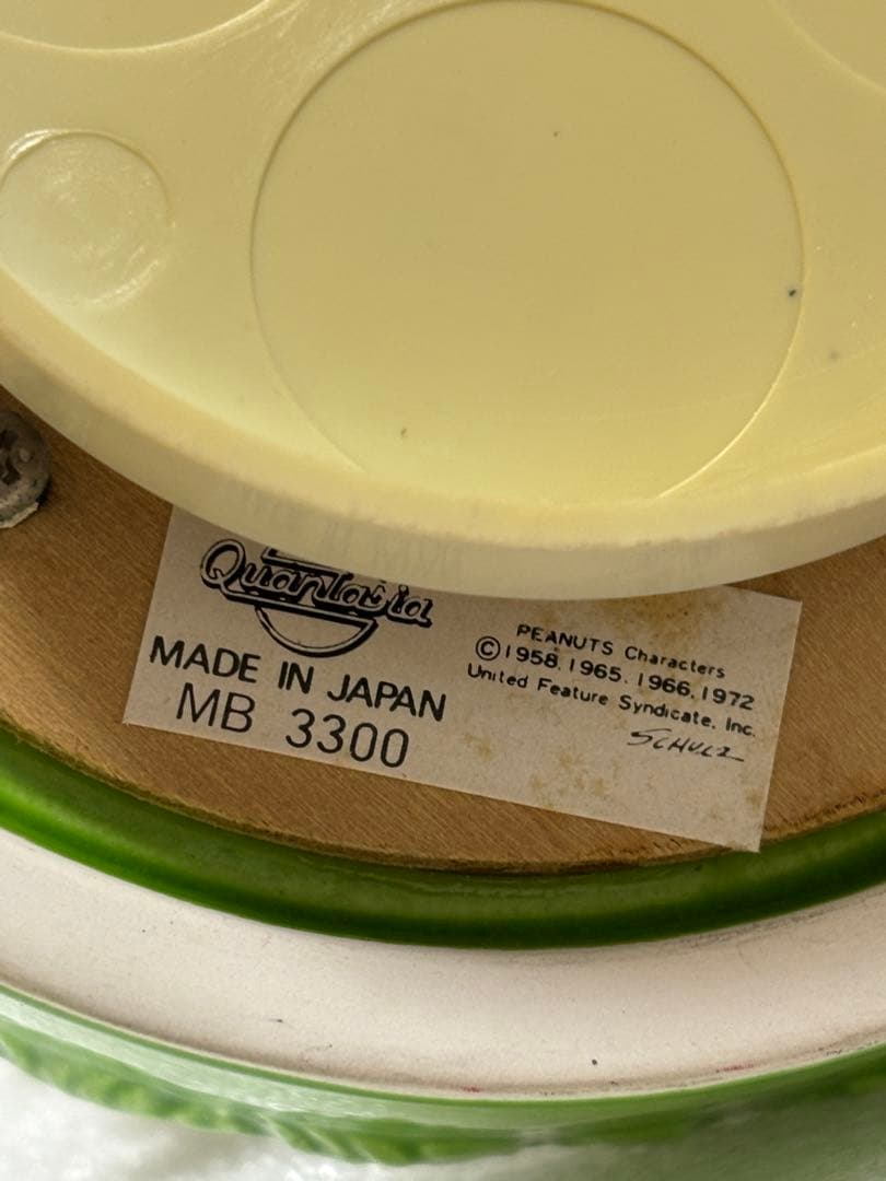 PEANUTS スヌーピー オルゴール 陶器　ヴィンテージ　snoopy