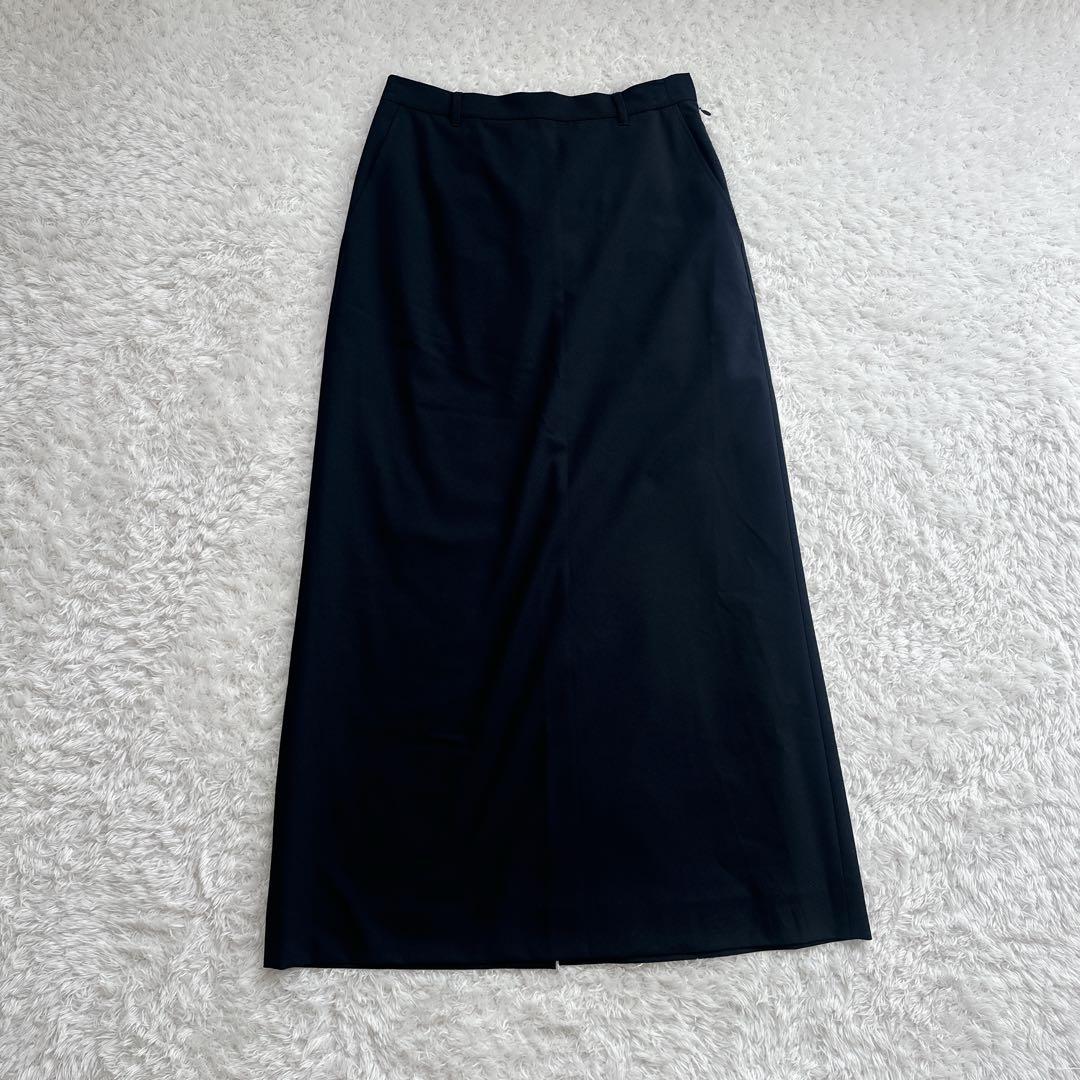 ◯【未使用級】JS オケージョン　トロストレッチジャケット　スカート　ネイビー