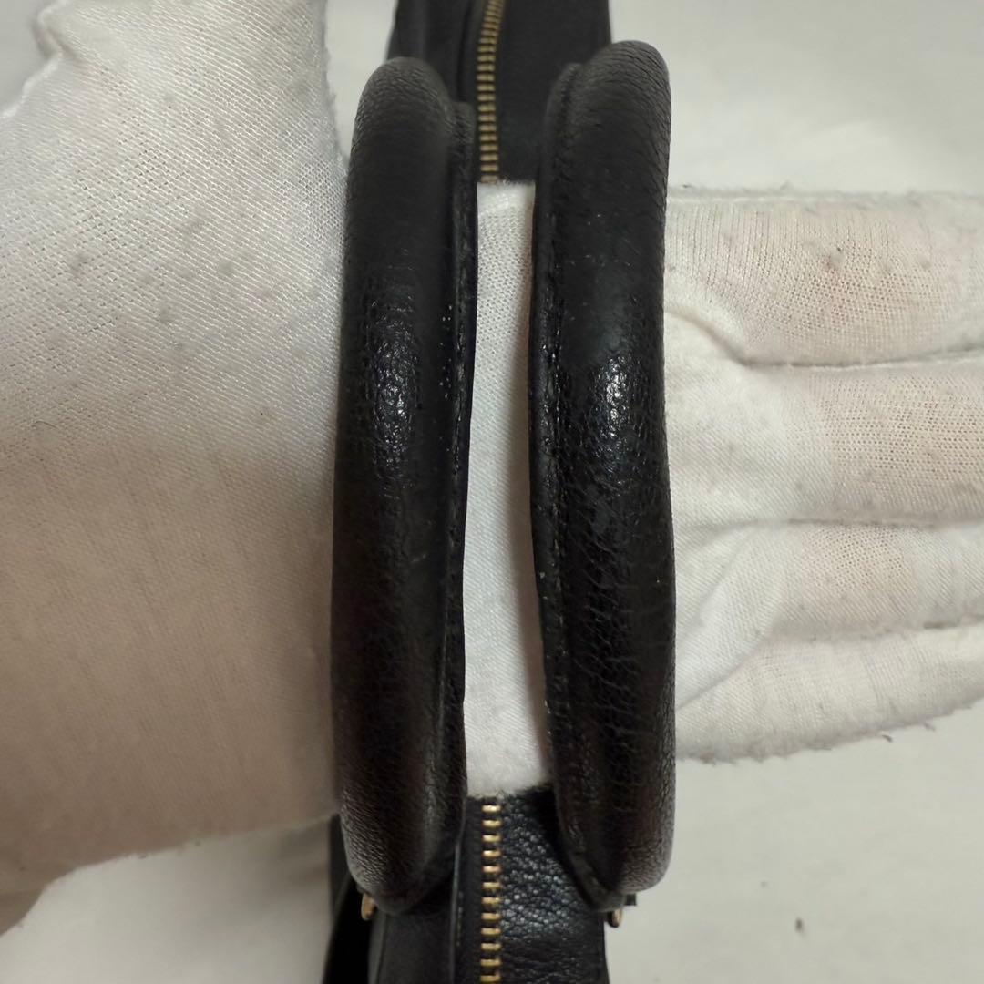 【極美品】 ポールスミス マルチストライプ ビジネスバッグ レザー A4可 黒