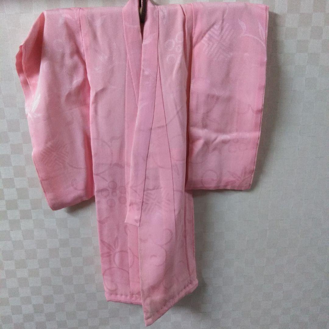 アンティーク古布着物　人形着物　市松人形着物　重ね着つき