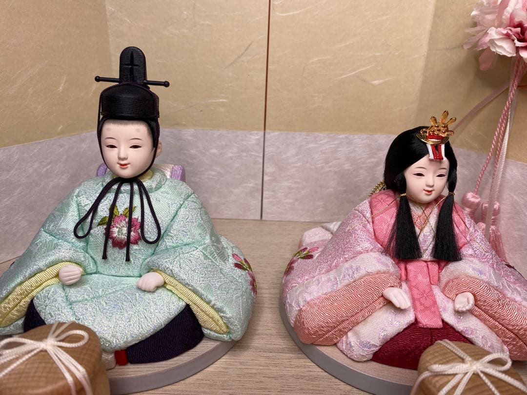 東京久月　木目込人形　ほのか　親王飾り・頭：杉田明十志　原作・木目込：新井久夫