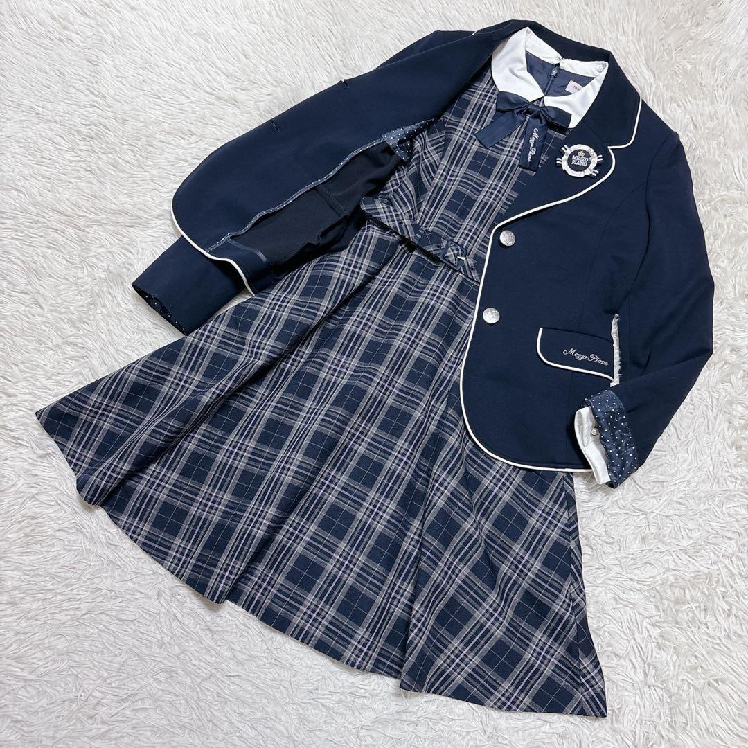 メゾピアノジュニア L160 LL165 フォーマル セレモニースーツワンピース