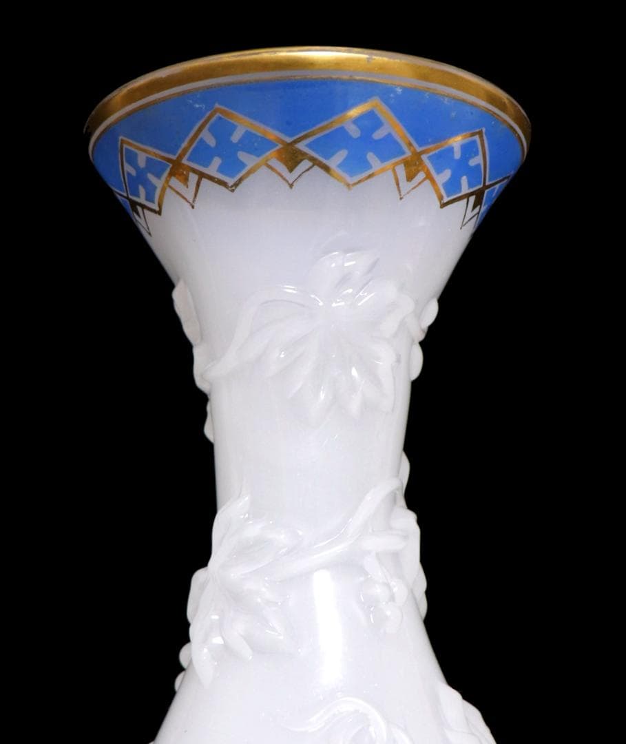 オールド・バカラ 19世紀 美術館級作品 パリ万博試作品 レアデザイン 大型花瓶