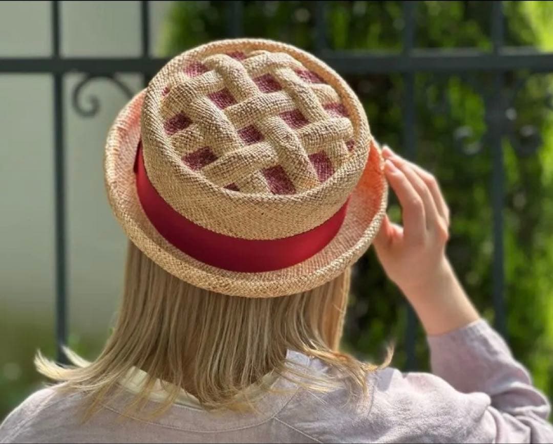 新品未使用　KENT BREAD HAT 麦わらチェリーパイハット