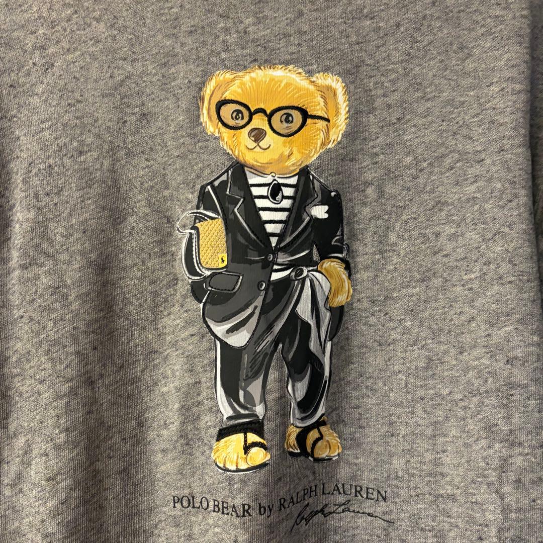 ポロベア裏起毛スウェットグレーXS