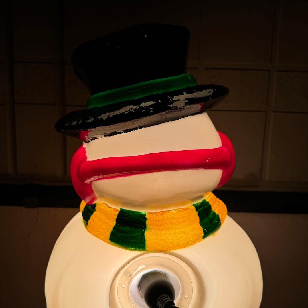 クリスマス　屋外スノーマンライト