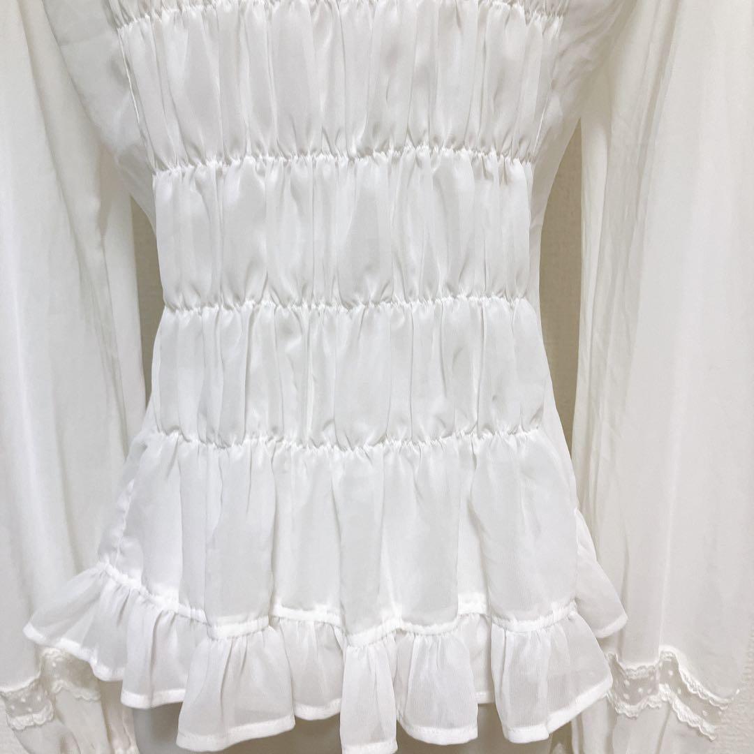 Angelic Pretty Sweet Creamブラウス　白