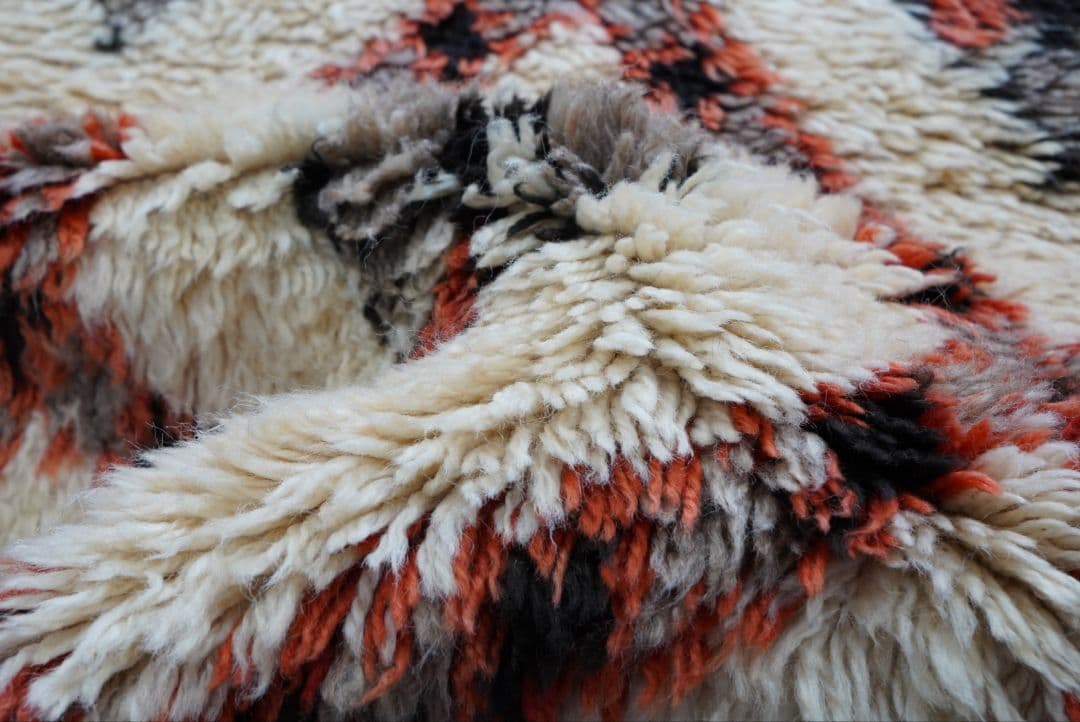 ヴィンテージラグ　モロッコ　手織り絨毯　トライバルラグ