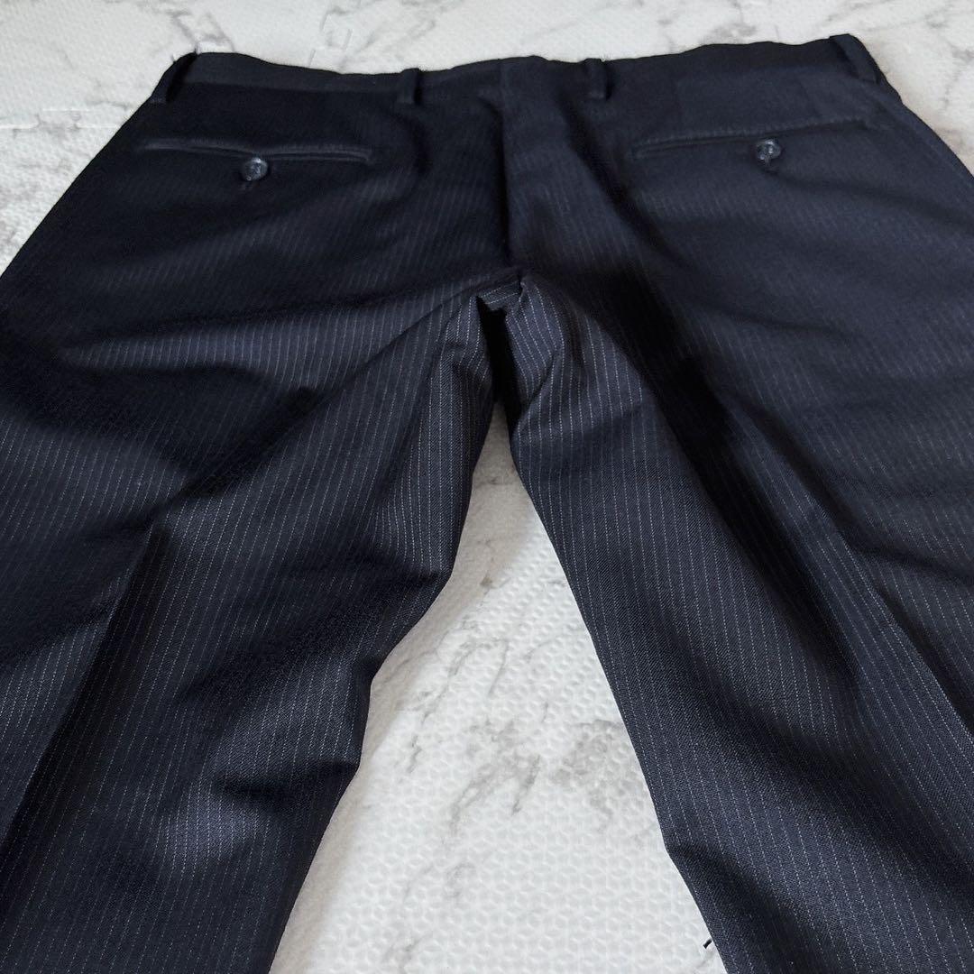 【美品】 最高級 ドルチェ＆ガッバーナ SICILIA ストライプ スーツ 黒