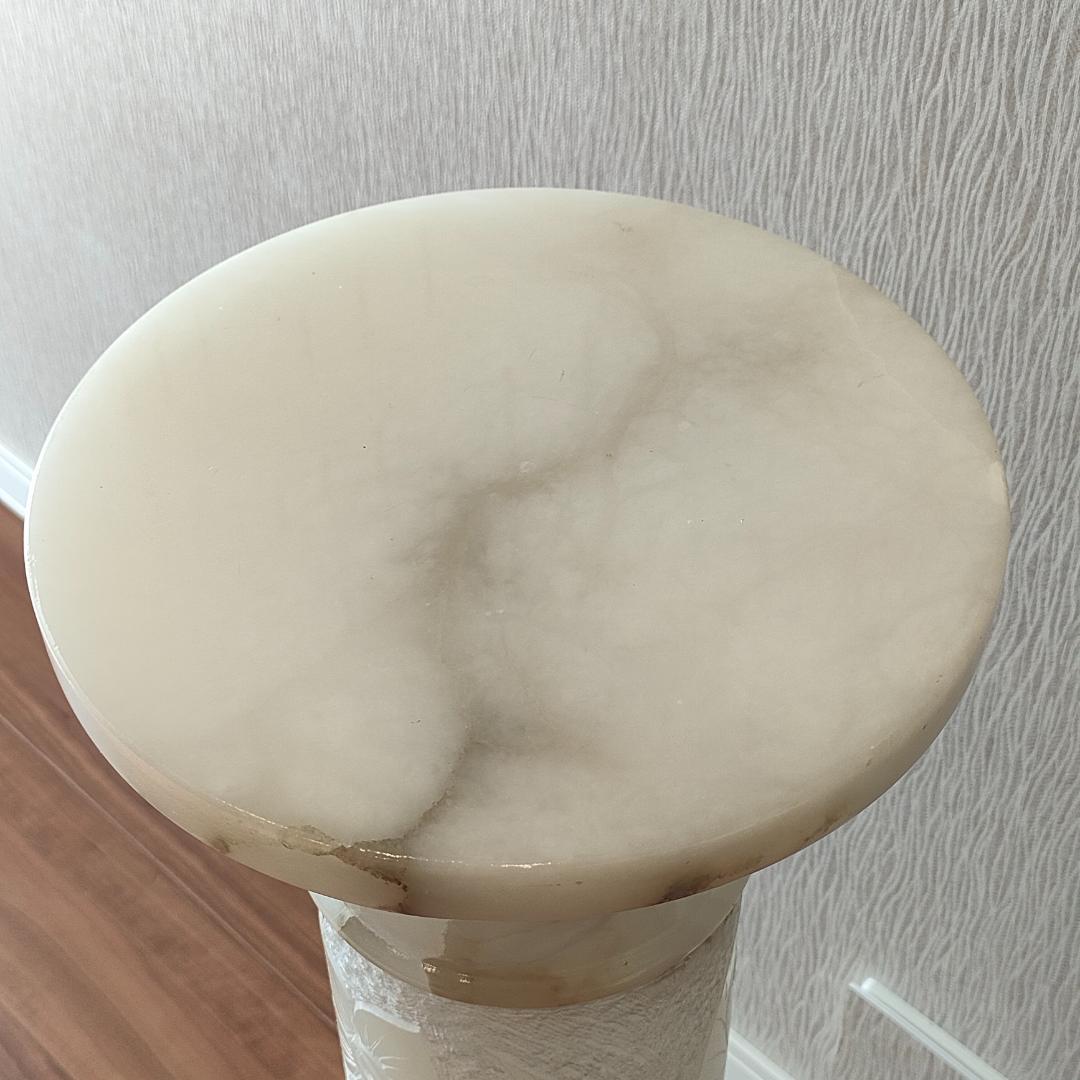 アンティーク　大理石　ランプベース　花台　間接照明