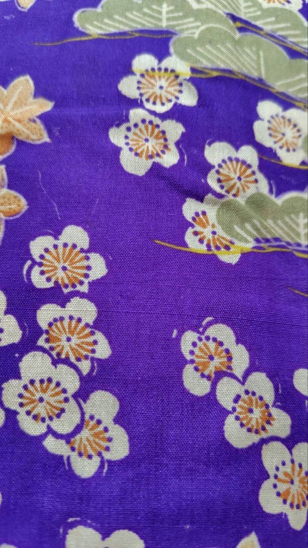 RK526アンティーク子供着物着丈104センチ裄丈52センチ木綿しつけ糸付き