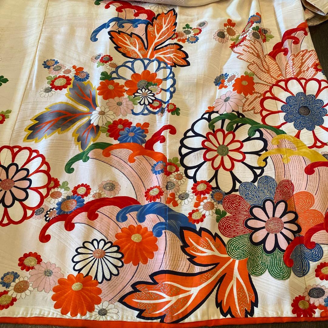 アンティーク 七五三 七歳 大きめ 大正ロマン 着物 帯 小物一式 フルセット