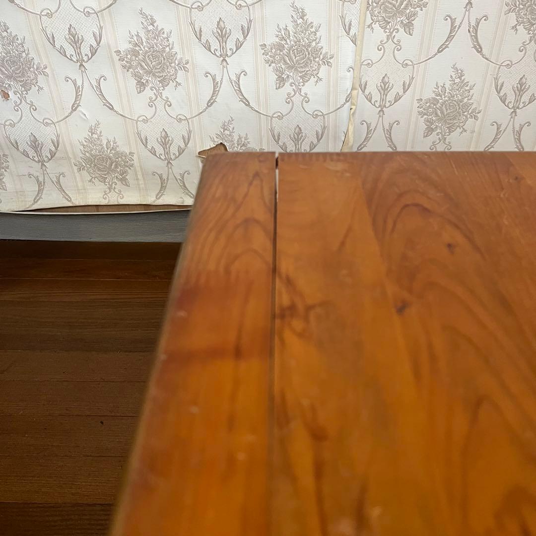 【アンティーク】木製 ローテーブル 座卓 センターテーブル ナチュラル 無垢材