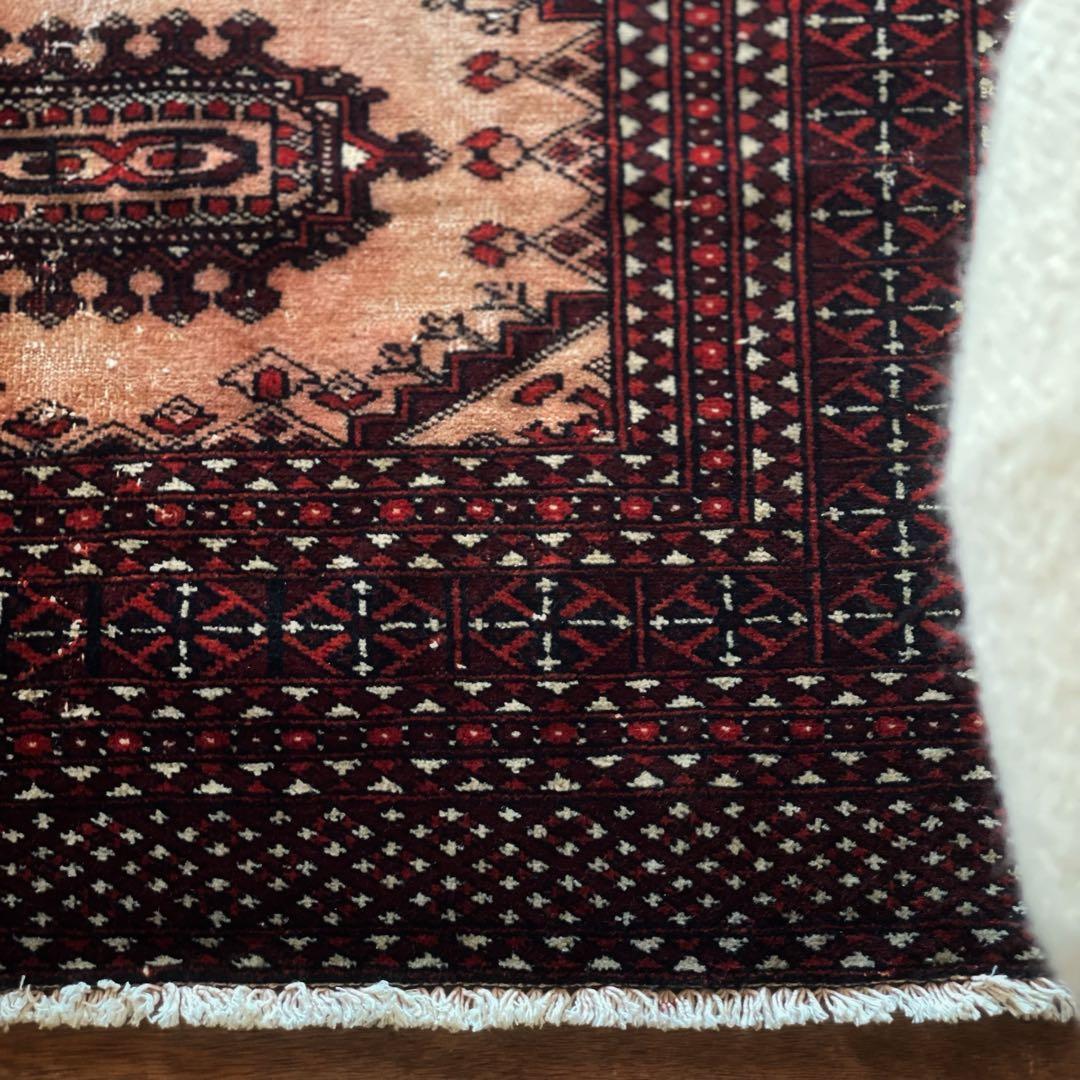 【在庫整理／大幅値引】145×90パキスタン・ラホール産 ヴィンテージラグ