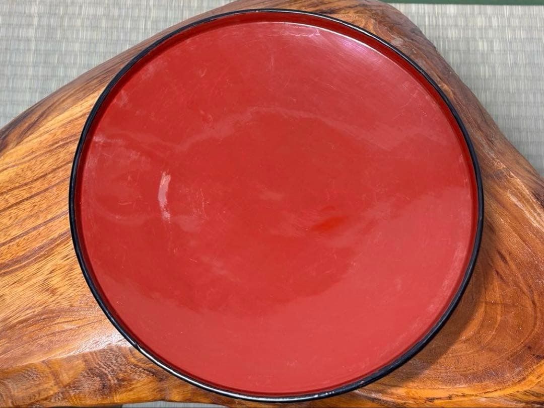 年代物 輪島塗 黒塗り 会箱 お椀 喰籠 大椀