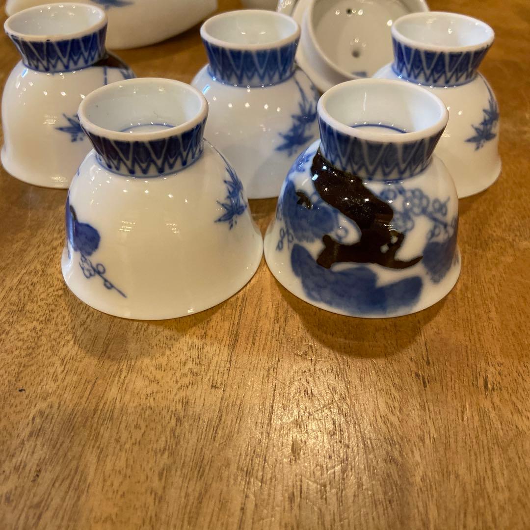 深川製磁昭和中期煎茶器揃え