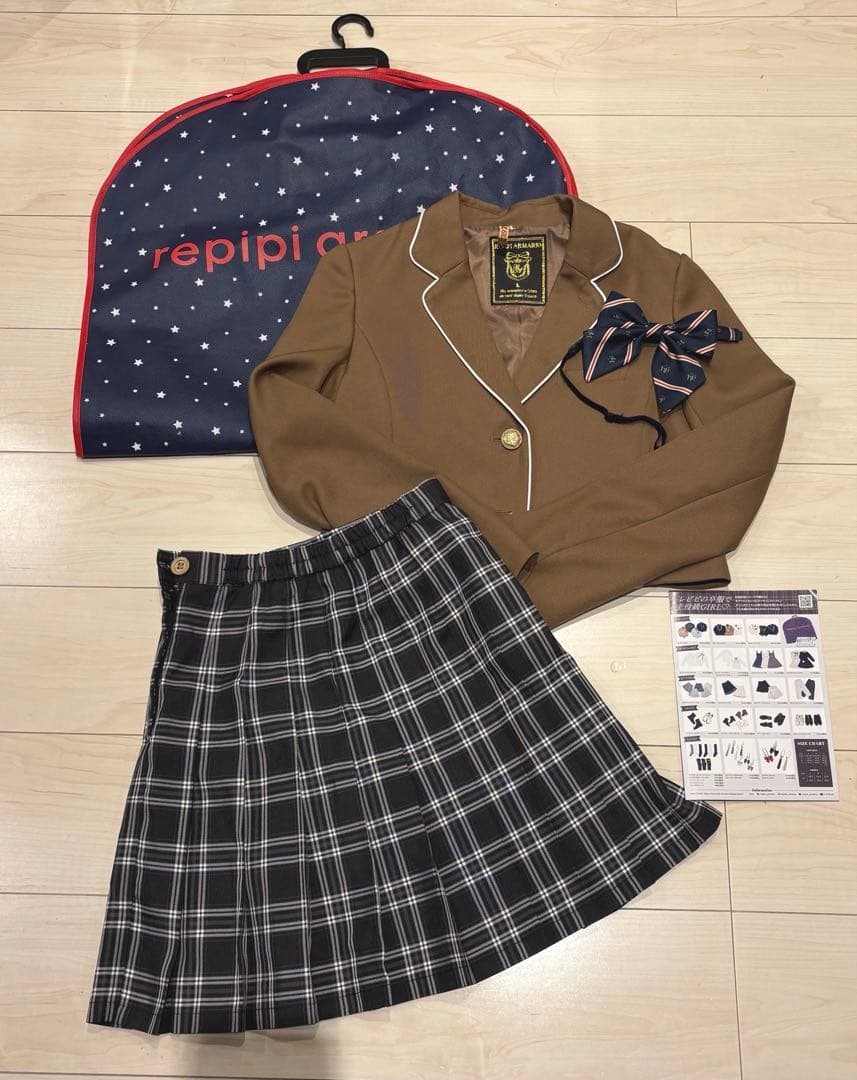レピピアルマリオ卒服・卒業式スーツセットアップ(150~160)韓国あんその着用