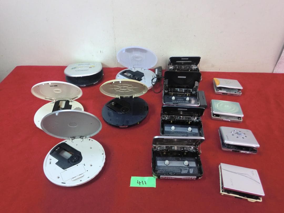 411：ソニー　パナソニック等　ポータブルプレーヤー　計13点　ジャンク