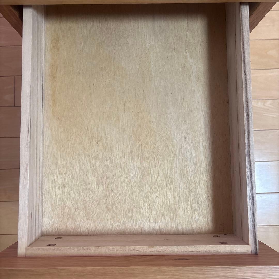無印良品　無垢材デスクキャビネット　オーク材　学習机